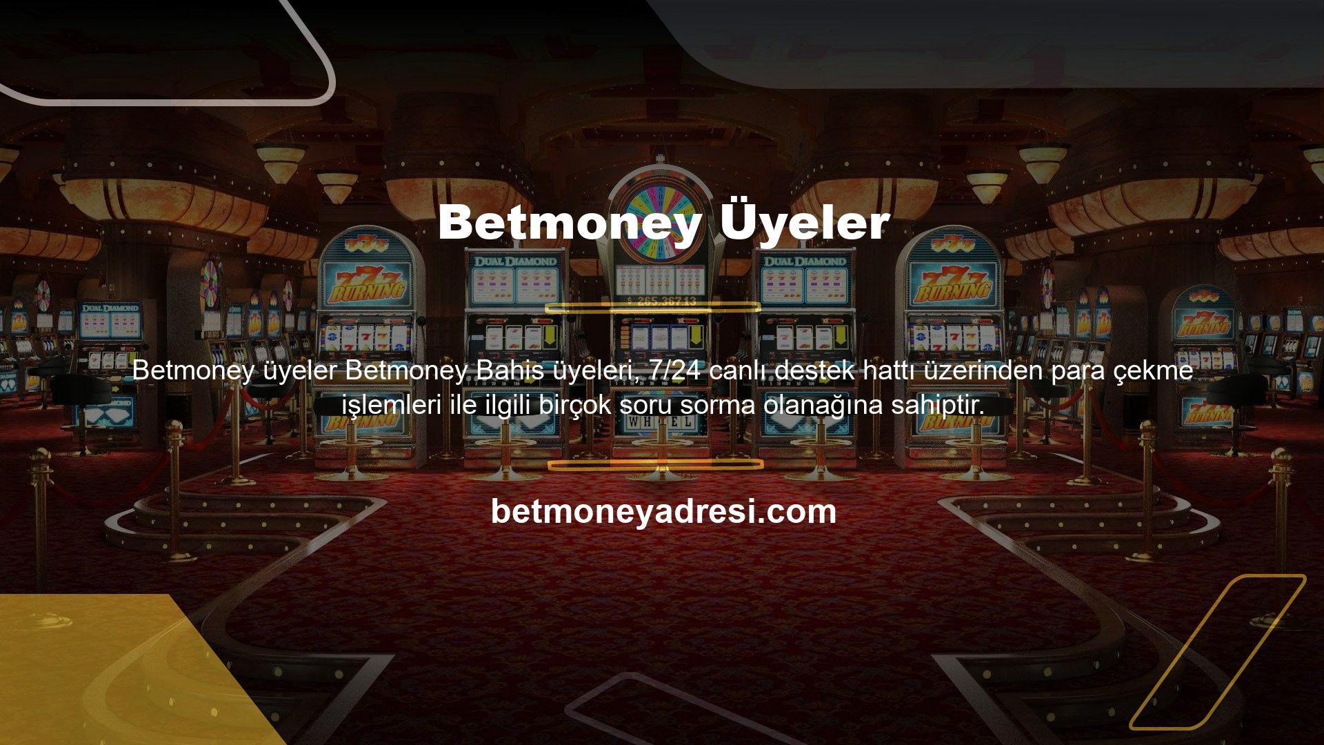Betmoney Bahis, kullanıcılarına güvenilir ve rahat para çekme imkanı sunar ve gelişerek büyüyen ve büyüyen bir platform haline gelmiştir