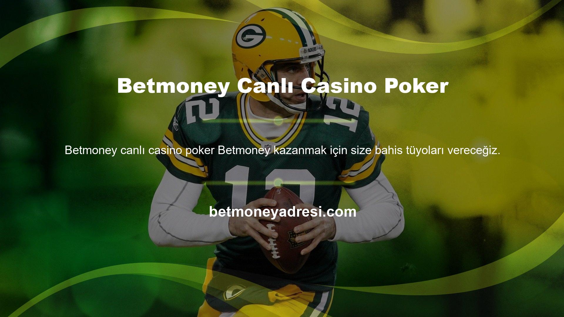 Betmoney Canlı Casino Poker